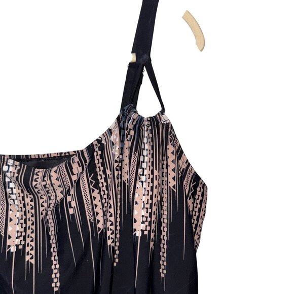 Swimsuits for All Aztec Print Swimsuit One Piece Geometric Design Size 18 - Picture 2 of 9